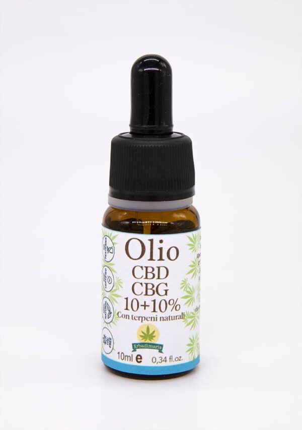 OLIO BIOLOGICO CBD 10% + CBG 10% - immagine 2